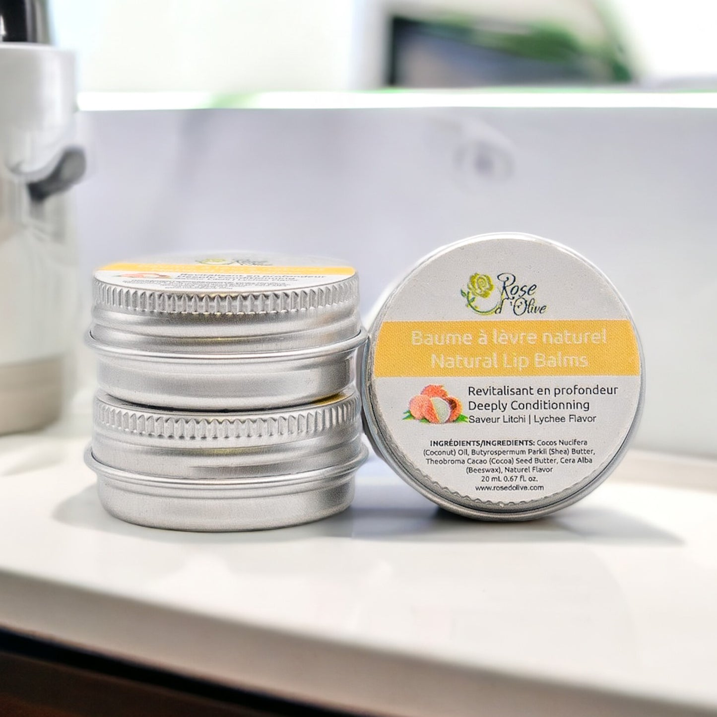 Baume à lèvres revitalisant saveur litchi