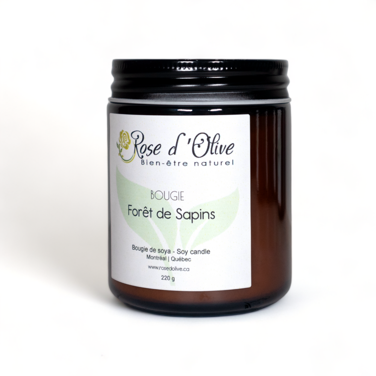 Bougie soya Candle Soy Organic ForĂȘt de Sapins d'Olive