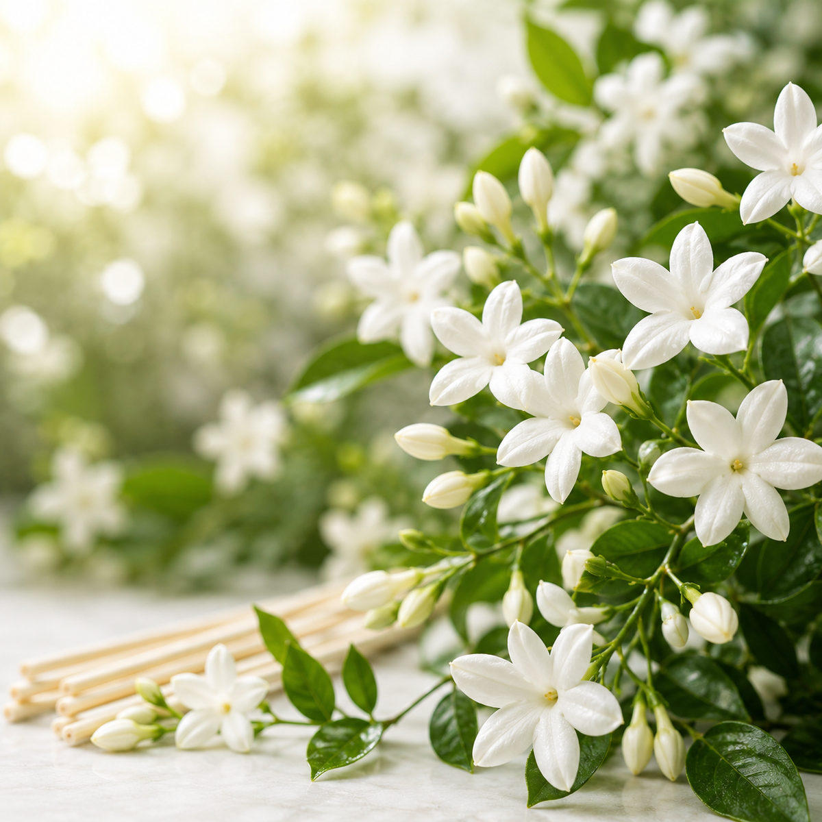 Diffuseur à roseaux artisanal | Jasmin