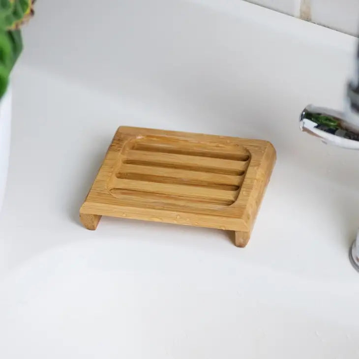 Porte-savon en bambou Rectangulaire