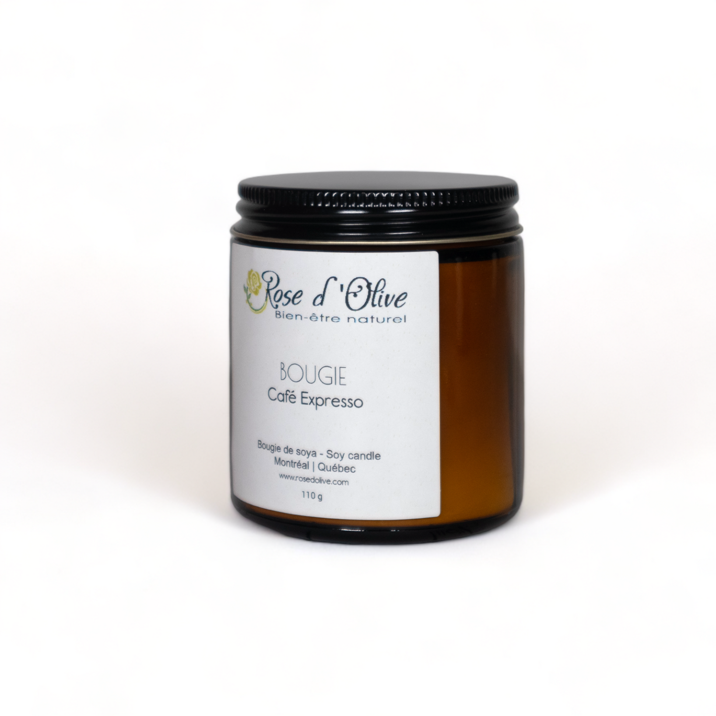 Bougie soya Candle Soy Organic Café Expresso d'Olive