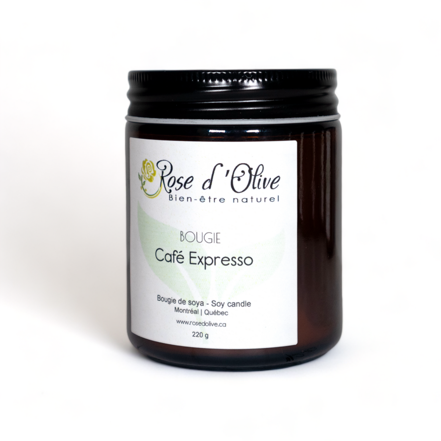 Bougie soya Candle Soy Organic Café Expresso d'Olive