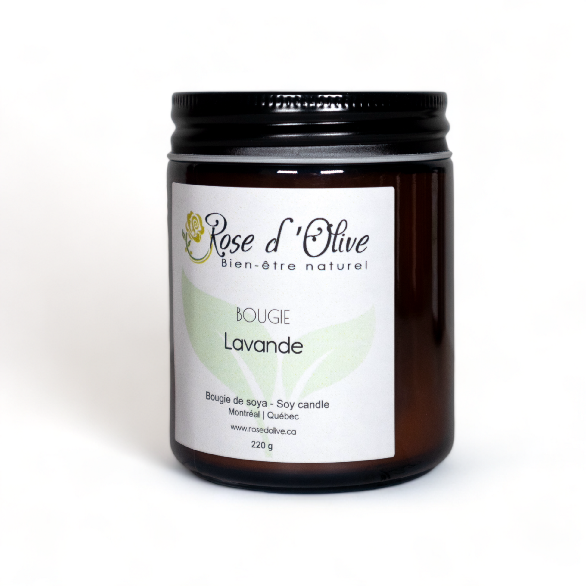 Bougie soya Candle Soy Organic Lavande Rose d'Olive