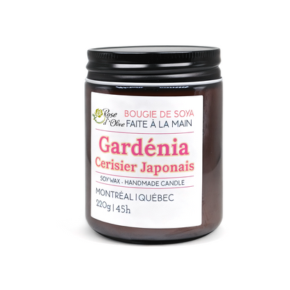 Bougie Gardénias + Cerisier Japonais