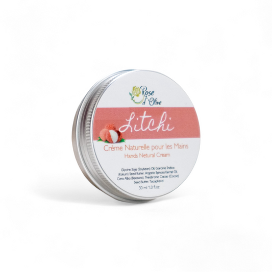 Creme Naturelle pour les Mains Lotion Hands Litchi Rose d’Olive