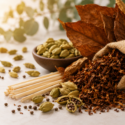 Diffuseur à roseaux artisanal |  Cardamom & Tobacco