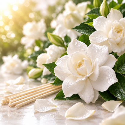 Diffuseur à roseaux artisanal |  Gardénias