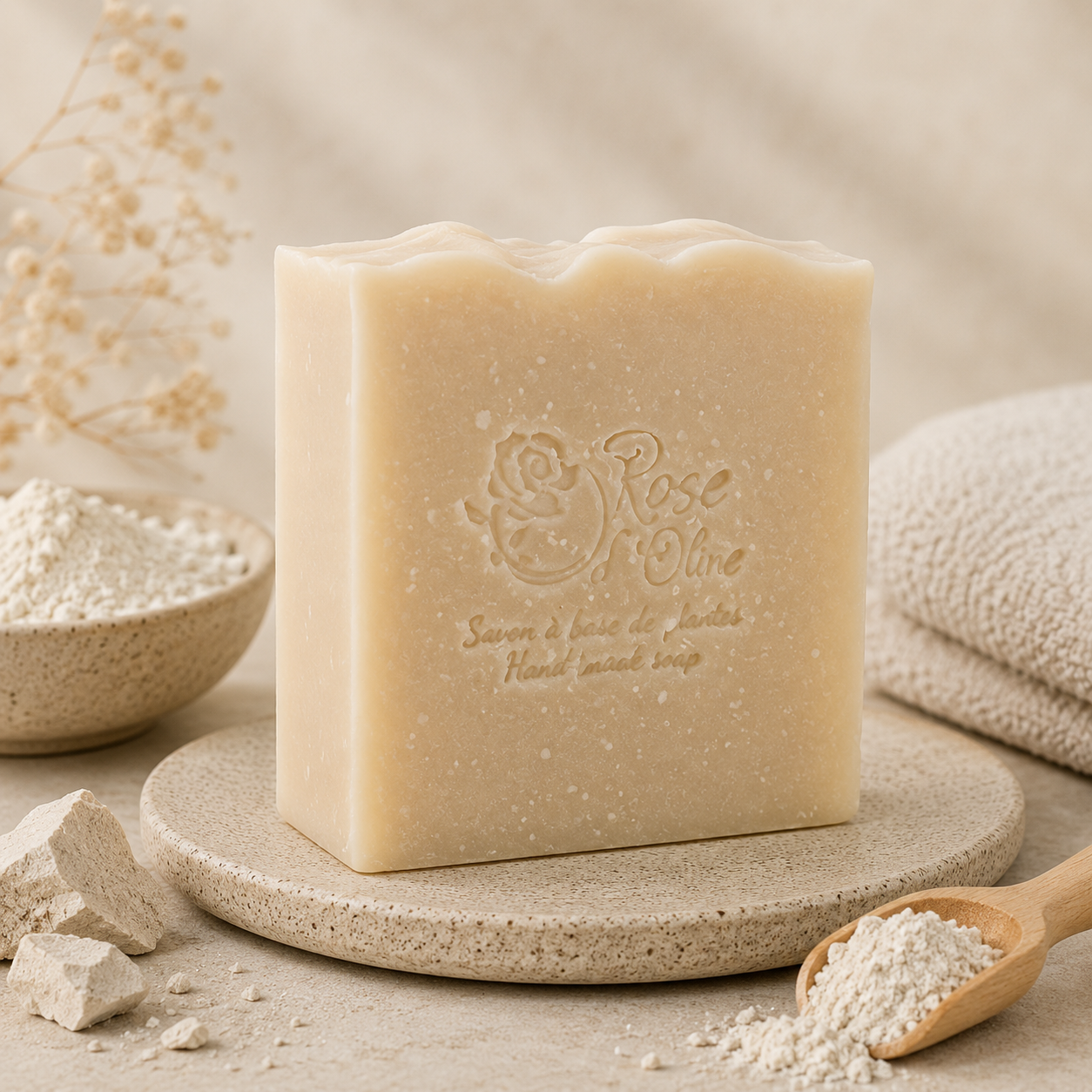Super Moisturizing Natural Fragrance Free Soap | Kaolin | Mineralized, 10% Shea Butter