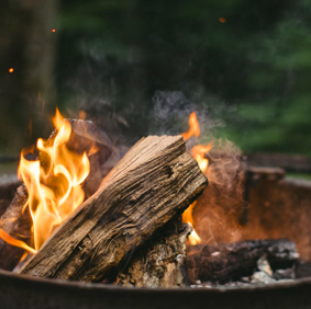 Wood Fire Candle