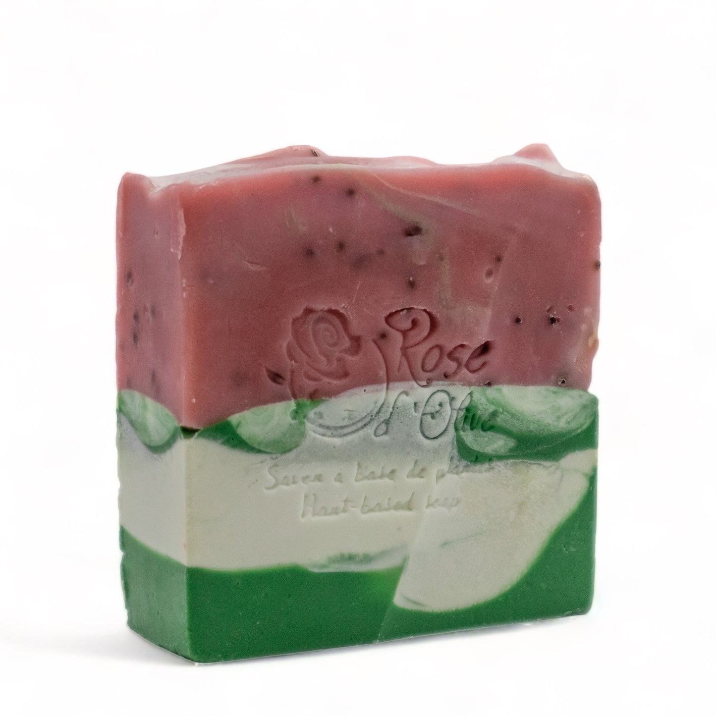 savon naturel artisanal fait à la main melon d'eau beurre de kokum rose d'olive