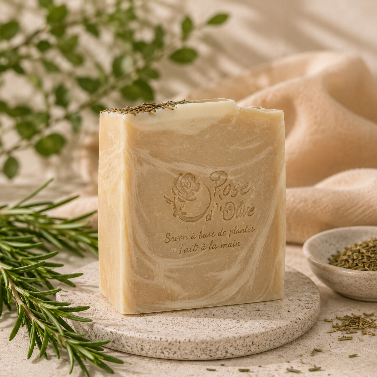 Savon naturel hydratant | Romarin